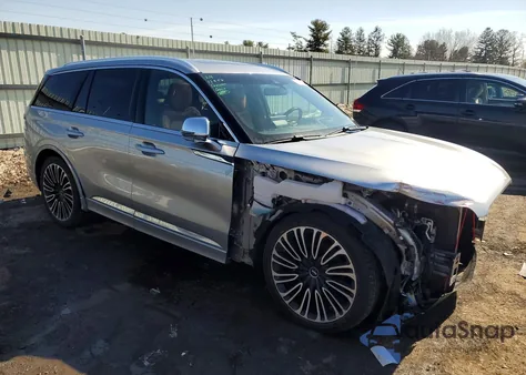 2022 Lincoln Aviator Black Label из США, поврежденный, VIN 5LM5J9XC7NGL05168